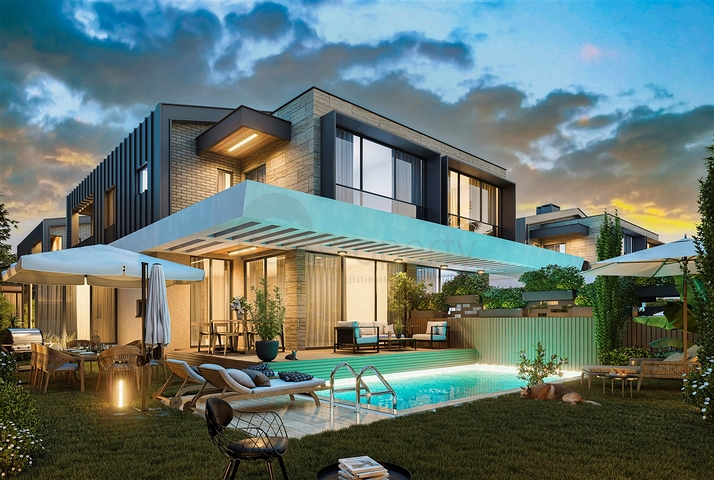 Вилла планировки 4+1 в районе Дошемеалты - Анталия