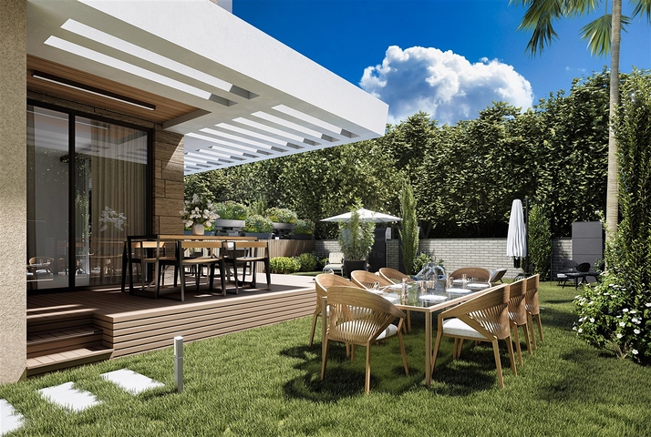 Вилла планировки 4+1 в районе Дошемеалты - Анталия