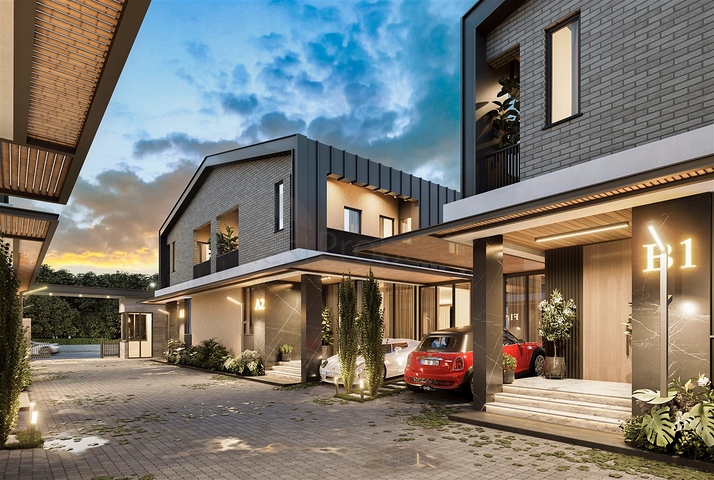 Вилла планировки 4+1 в районе Дошемеалты - Анталия