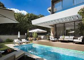 Вилла планировки 4+1 в районе Дошемеалты - Анталия