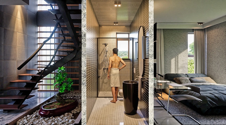 Вилла планировки 6+1 в районе Аксу- Анталия 