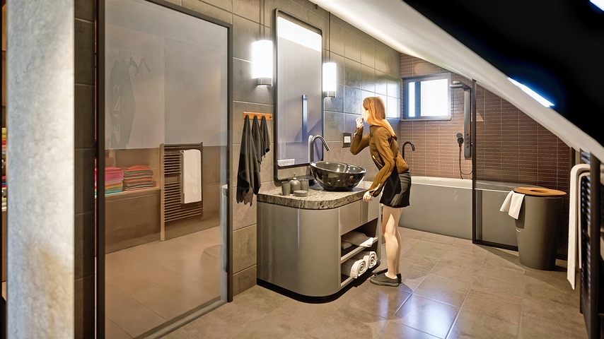 Вилла планировки 6+1 в районе Аксу- Анталия 