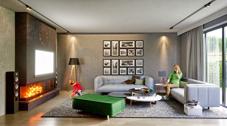 Вилла планировки 6+1 в районе Аксу- Анталия 