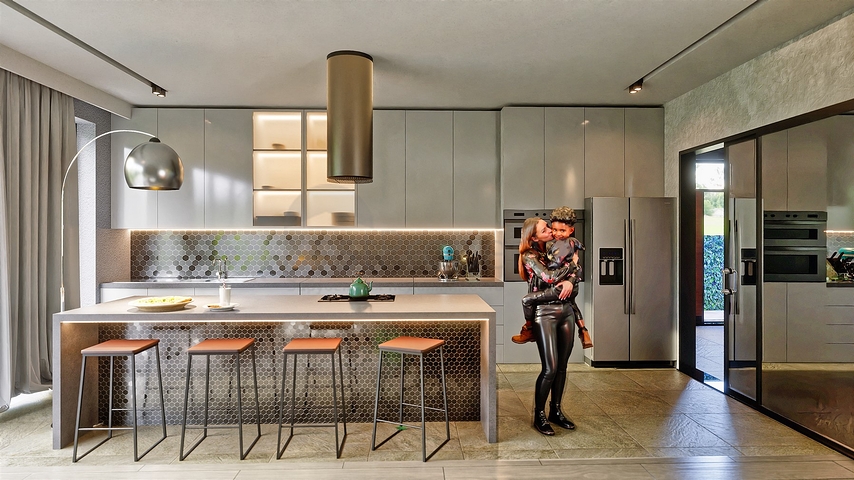 Вилла планировки 6+1 в районе Аксу- Анталия 