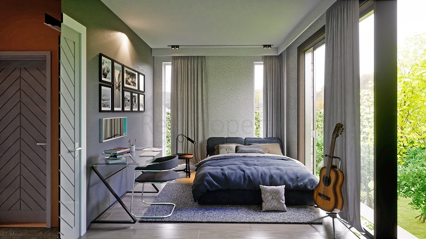 Вилла планировки 6+1 в районе Аксу- Анталия 