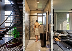 Вилла планировки 6+1 в районе Аксу- Анталия 