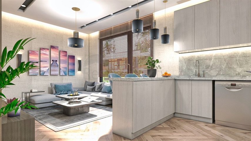 Квартира планировки 1+1 в районе Алтынташ - Анталия 