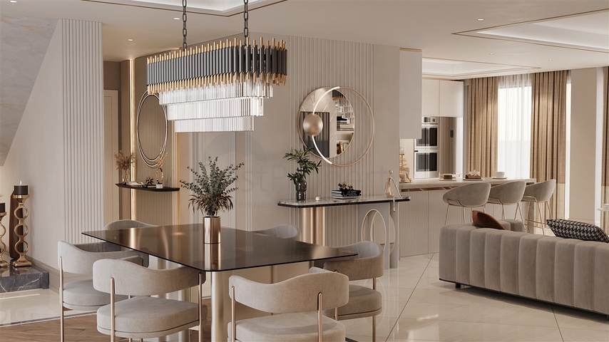 Виллы планировки 3+1 и 5+2 в микрорайоне Гюзельюрт - Анталия 