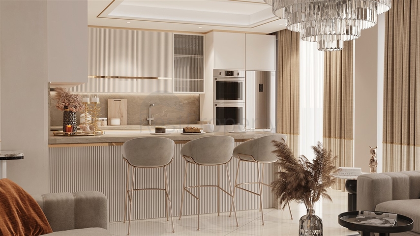 Виллы планировки 3+1 и 5+2 в микрорайоне Гюзельюрт - Анталия 