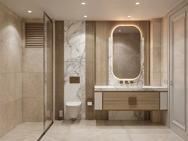 Виллы планировки 3+1 и 5+2 в микрорайоне Гюзельюрт - Анталия 