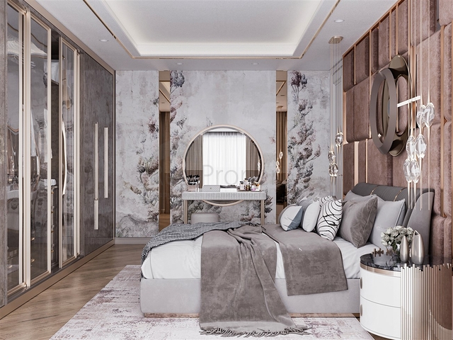 Виллы планировки 3+1 и 5+2 в микрорайоне Гюзельюрт - Анталия 