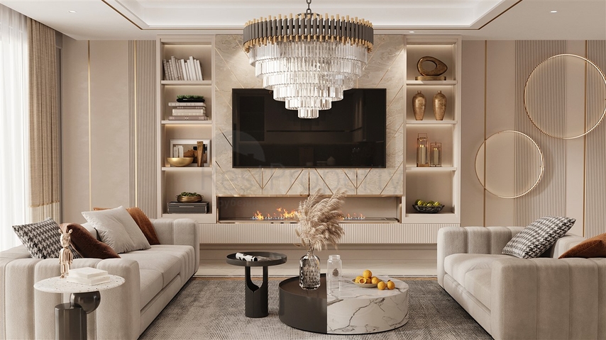 Виллы планировки 3+1 и 5+2 в микрорайоне Гюзельюрт - Анталия 