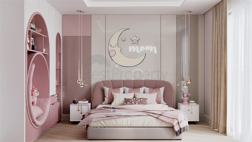 Виллы планировки 3+1 и 5+2 в микрорайоне Гюзельюрт - Анталия 