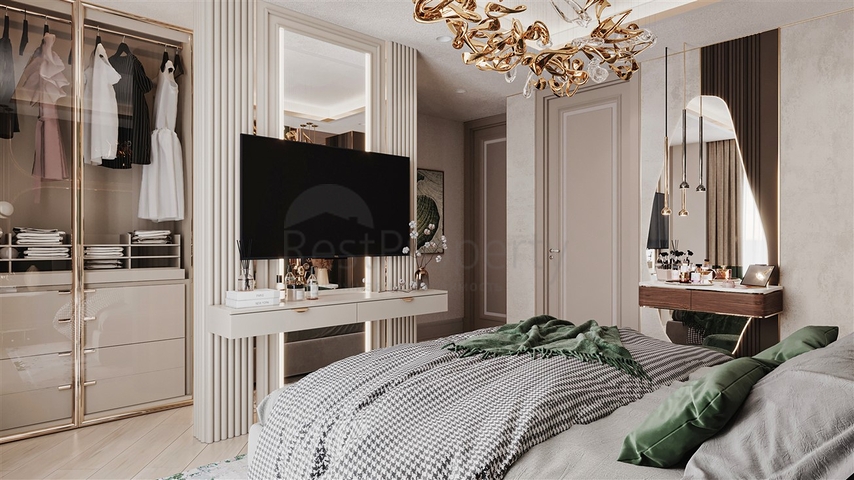 Виллы планировки 3+1 и 5+2 в микрорайоне Гюзельюрт - Анталия 