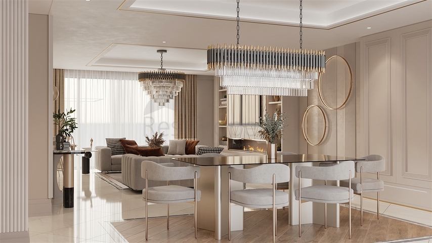 Виллы планировки 3+1 и 5+2 в микрорайоне Гюзельюрт - Анталия 