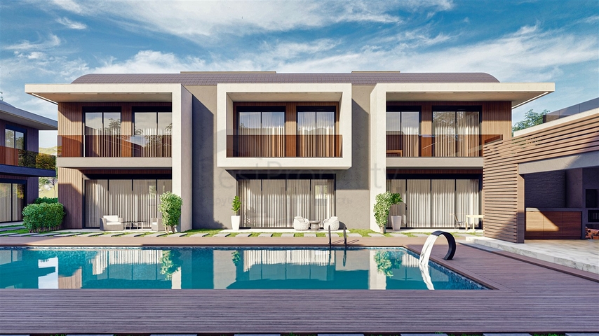 Виллы планировки 3+1 и 5+2 в микрорайоне Гюзельюрт - Анталия 