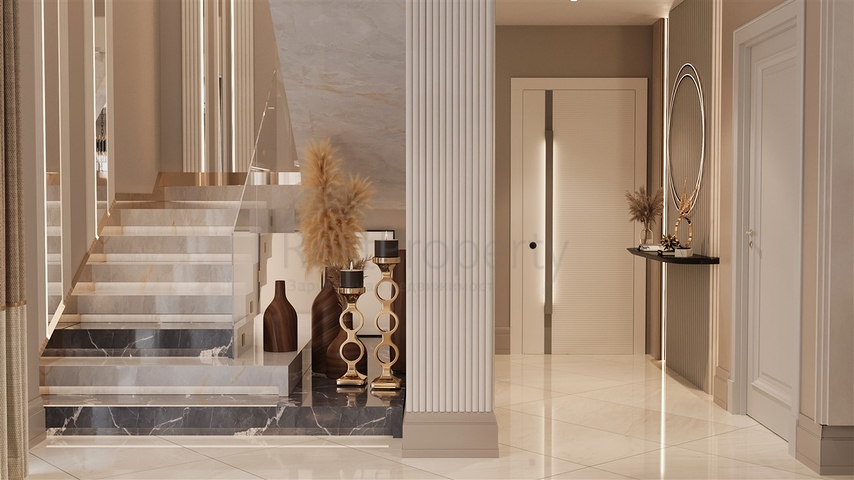 Виллы планировки 3+1 и 5+2 в микрорайоне Гюзельюрт - Анталия 