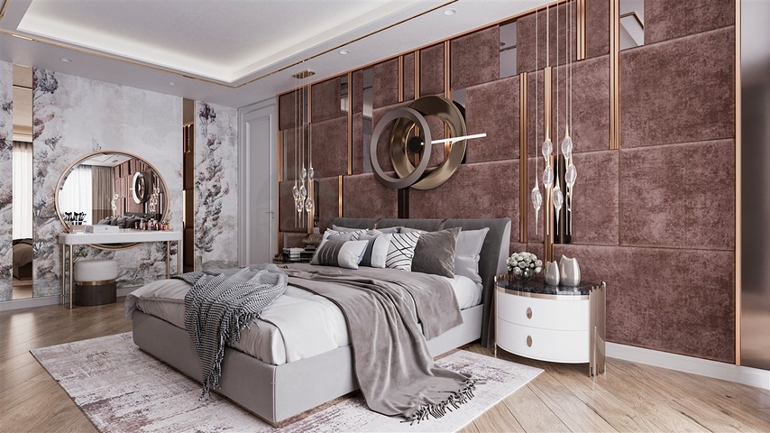 Виллы планировки 3+1 и 5+2 в микрорайоне Гюзельюрт - Анталия 