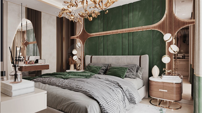 Виллы планировки 3+1 и 5+2 в микрорайоне Гюзельюрт - Анталия 