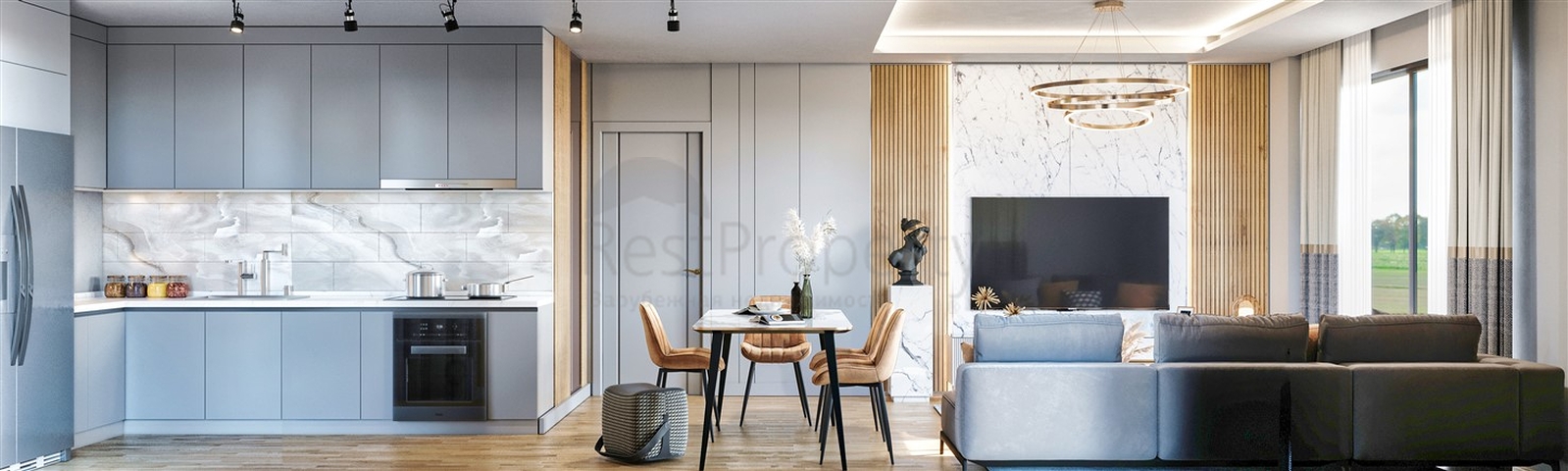 Квартиры планировки 1+1 , 2+1 и 3+1 в районе Алтынташ - Анталия 