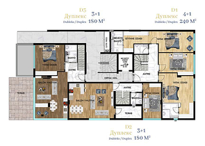 Эксклюзивный проект в микрорайоне Гюрсу - Анталия 