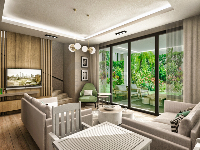 Виллы в комплексе планировки 3+1 в районе Кемер - Анталия 