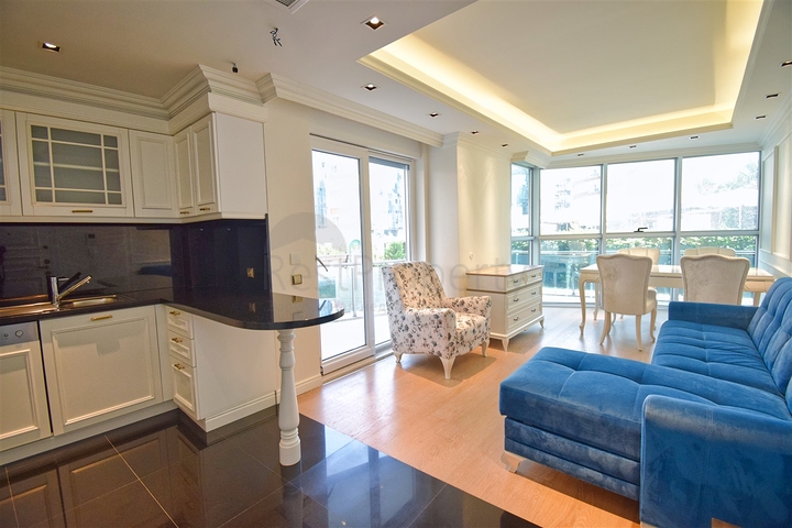 Квартира планировки 1+1 в районе Лиман - Анталия 