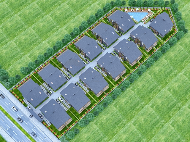 Вилла планировки 4+1 в районе Дошемеалты - Анталия 