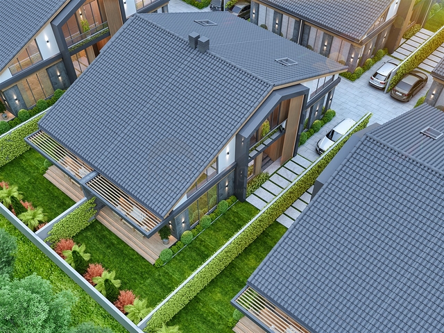 Вилла планировки 4+1 в районе Дошемеалты - Анталия 