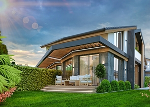 Вилла планировки 4+1 в районе Дошемеалты - Анталия 