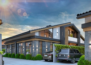 Вилла планировки 4+1 в районе Дошемеалты - Анталия 