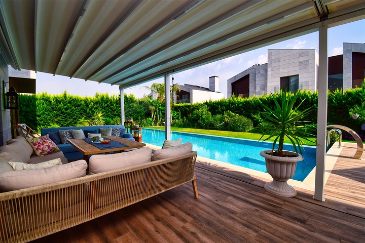 Вилла планировки 6+1 в микрорайоне Алтынкале - Анталия 