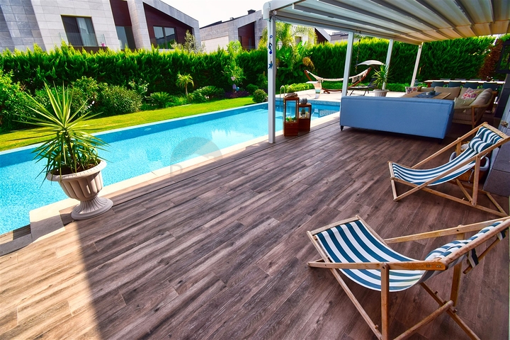 Вилла планировки 6+1 в микрорайоне Алтынкале - Анталия 