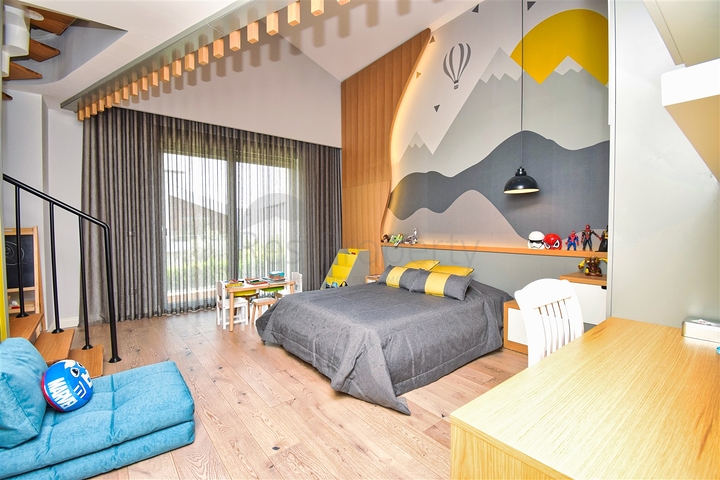 Вилла планировки 6+1 в микрорайоне Алтынкале - Анталия 