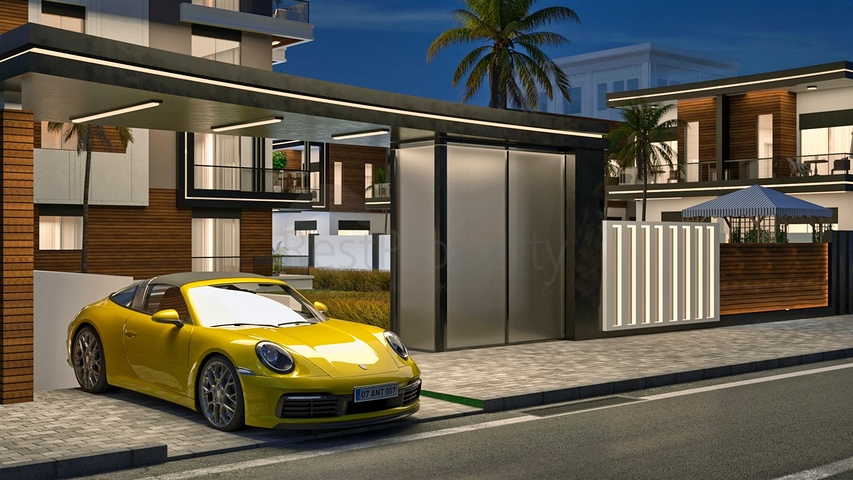 Виллы планировки 3+1 в районе Алтынташ - Анталия 