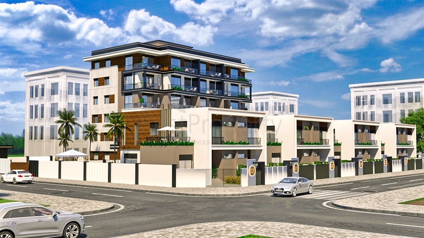 Виллы планировки 3+1 в районе Алтынташ - Анталия 