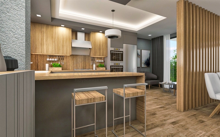 Виллы планировки 3+1 в районе Алтынташ - Анталия 