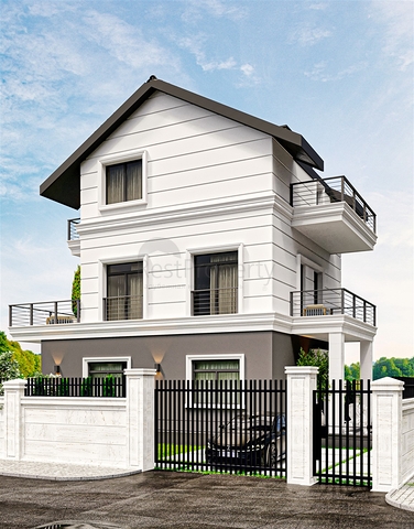 Вилла планировки 4+1 в районе Белек - Анталия 