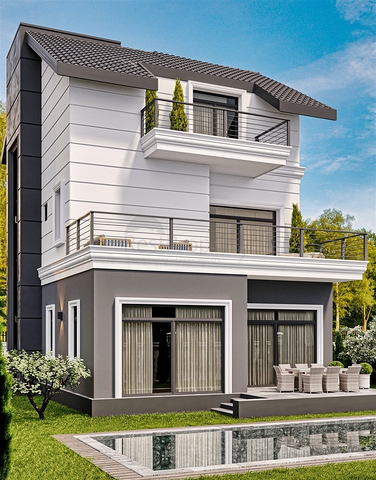 Вилла планировки 4+1 в районе Белек - Анталия 