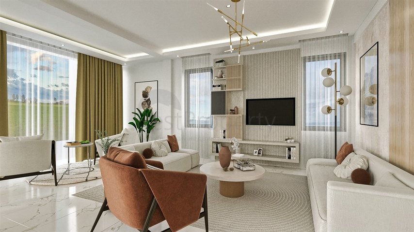 Вилла планировки 4+1 в районе Белек - Анталия 