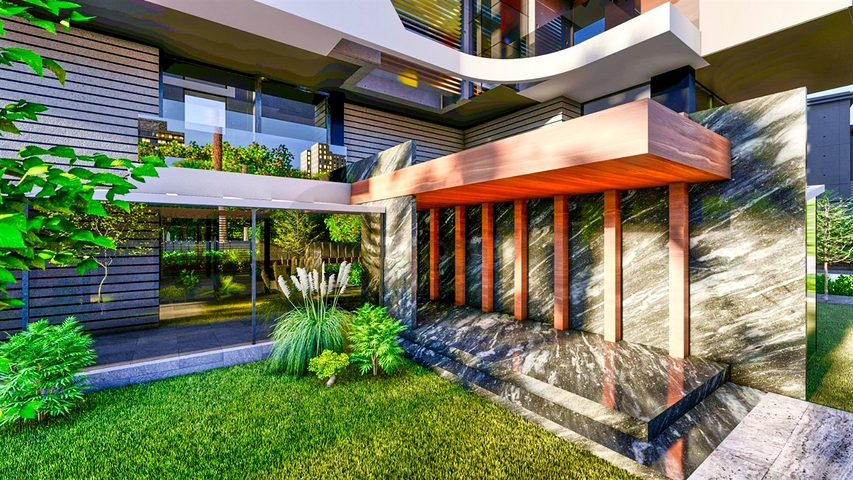 Квартиры планировки 2+1 в микрорайоне Арапсую - Анталия 