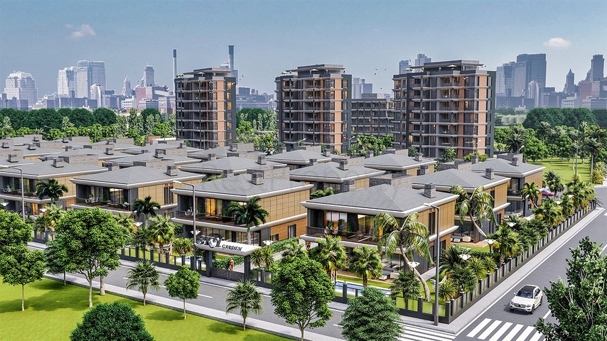 Инвестиционный проект виллы в микрорайоне Эрменек - Анталия 