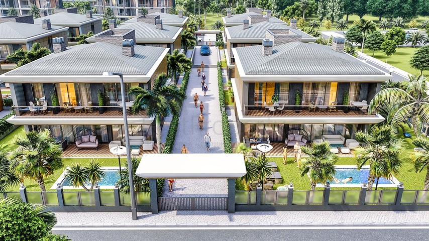 Инвестиционный проект виллы в микрорайоне Эрменек - Анталия 