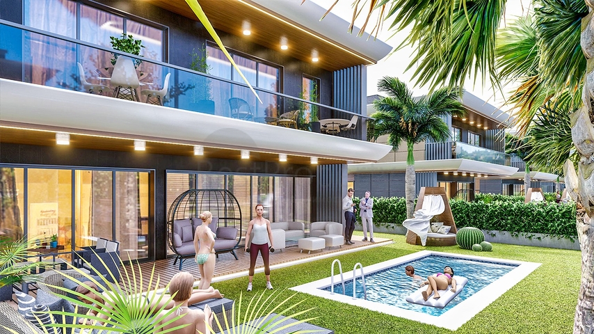 Инвестиционный проект виллы в микрорайоне Эрменек - Анталия 