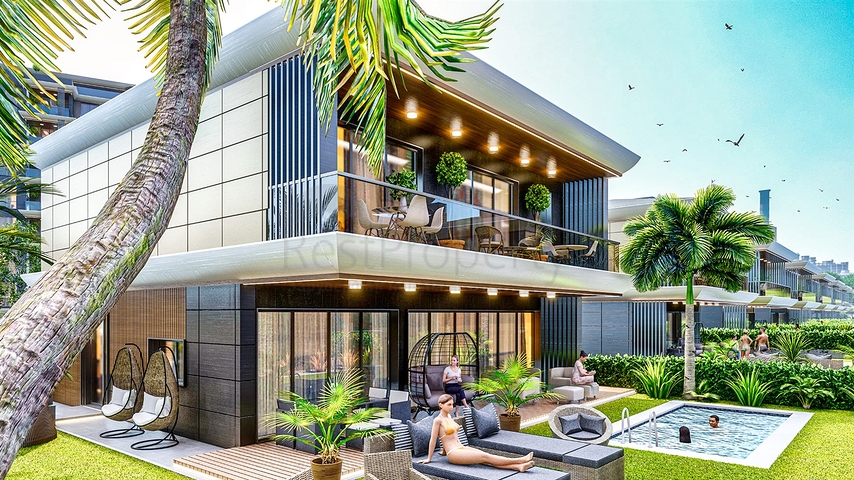 Инвестиционный проект виллы в микрорайоне Эрменек - Анталия 