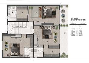 Инвестиционный проект виллы в микрорайоне Эрменек - Анталия 
