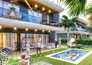 Инвестиционный проект виллы в микрорайоне Эрменек - Анталия 