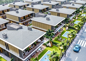 Инвестиционный проект виллы в микрорайоне Эрменек - Анталия 