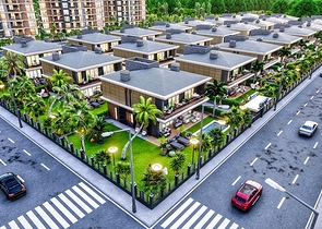 Инвестиционный проект виллы в микрорайоне Эрменек - Анталия 