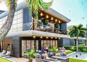 Инвестиционный проект виллы в микрорайоне Эрменек - Анталия 